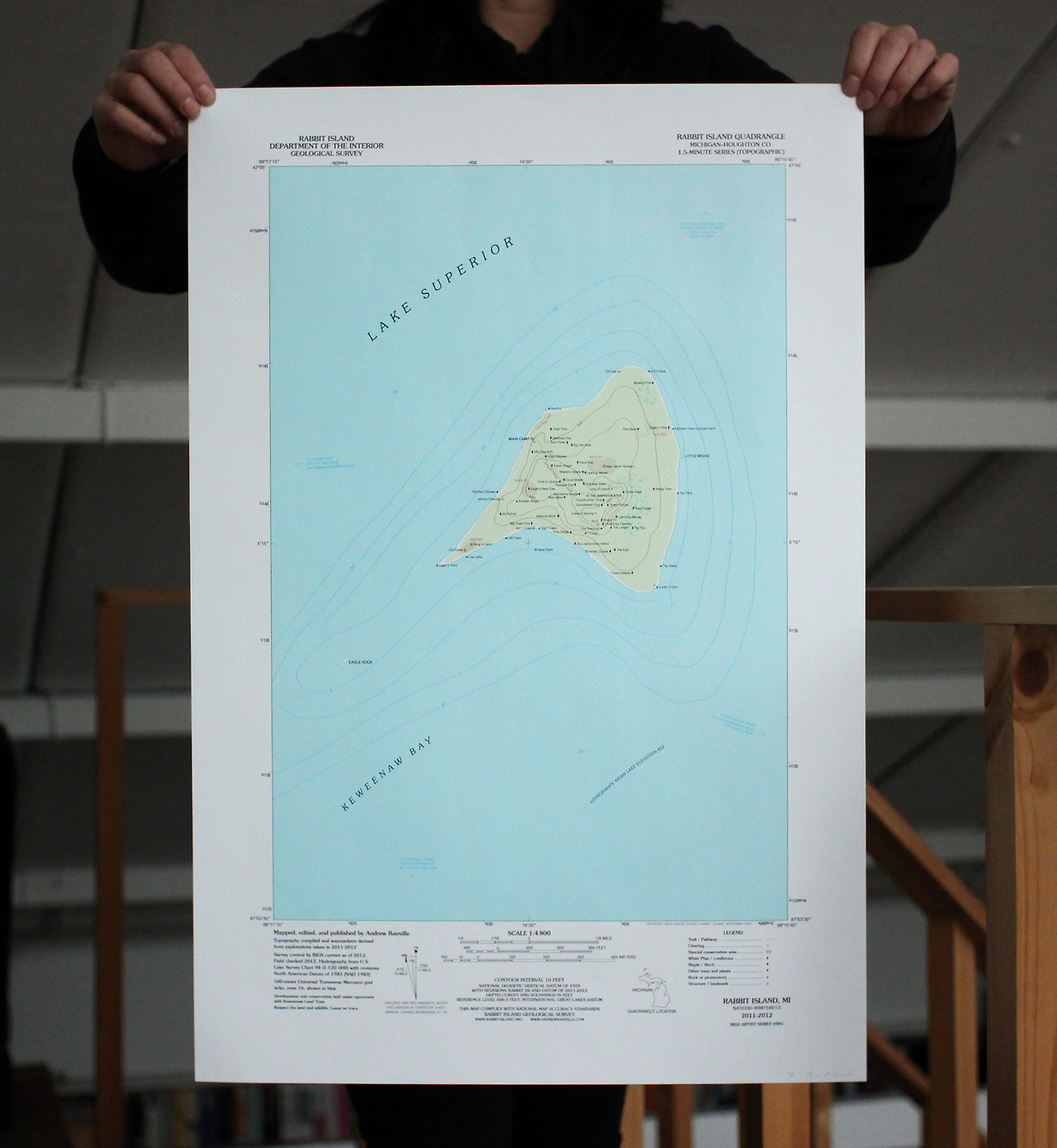 Map - Rabbit Island